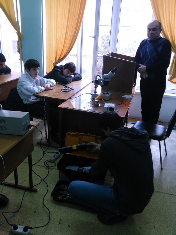 Встреча студентов Медицинского колледжа им. Башларова с профессорско- преподавательским составом ДГТУ, факультета Радиотехники, телекоммуникаций и мул...