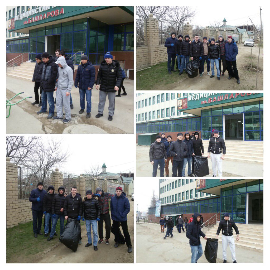 Студенты медицинского колледжа имени Башларова приняли участие в республиканском субботнике