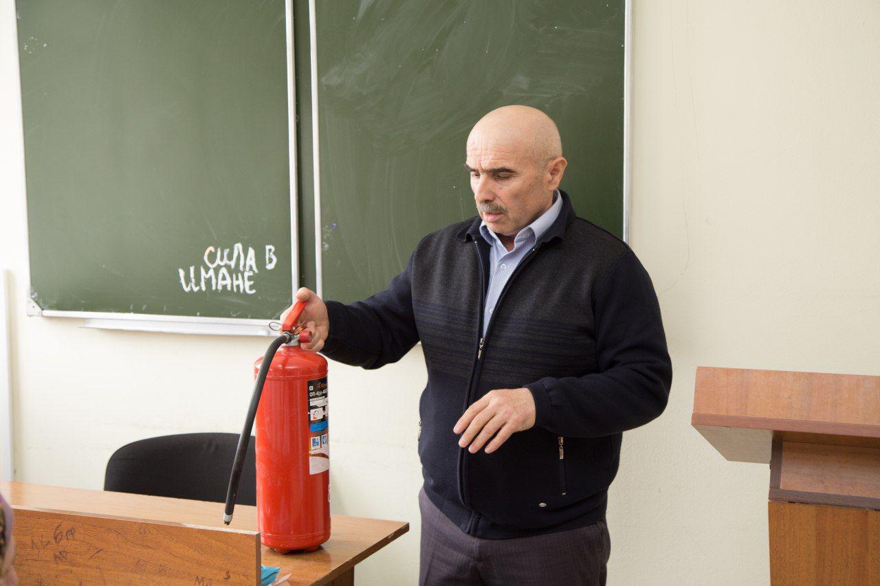 В МКиБ провели занятие по пожарной безопасности