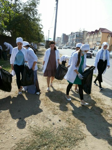 Башларовцы приняли участие в городском субботнике