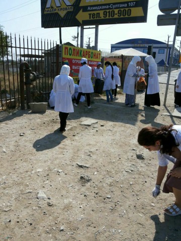 Башларовцы приняли участие в городском субботнике