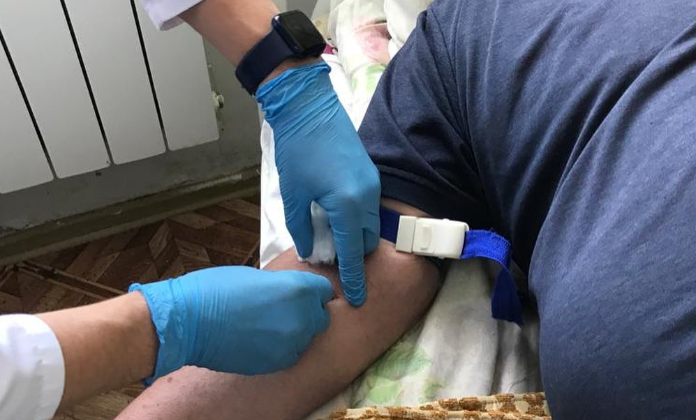 Студенты МК им. Башларова направления «Лечебное дело» на практике