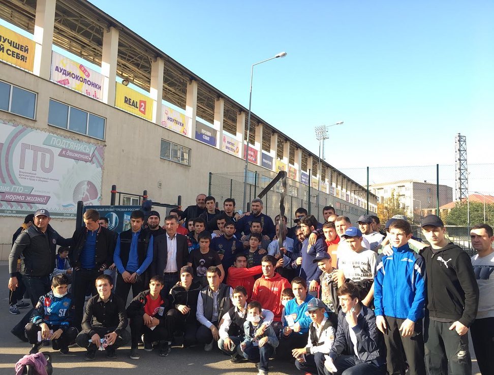 Встреча сборной команды по вольной борьбе РД